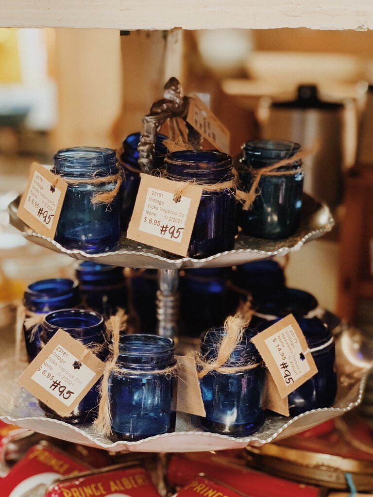 Vicks Vaporub Cobalt Blue Jar