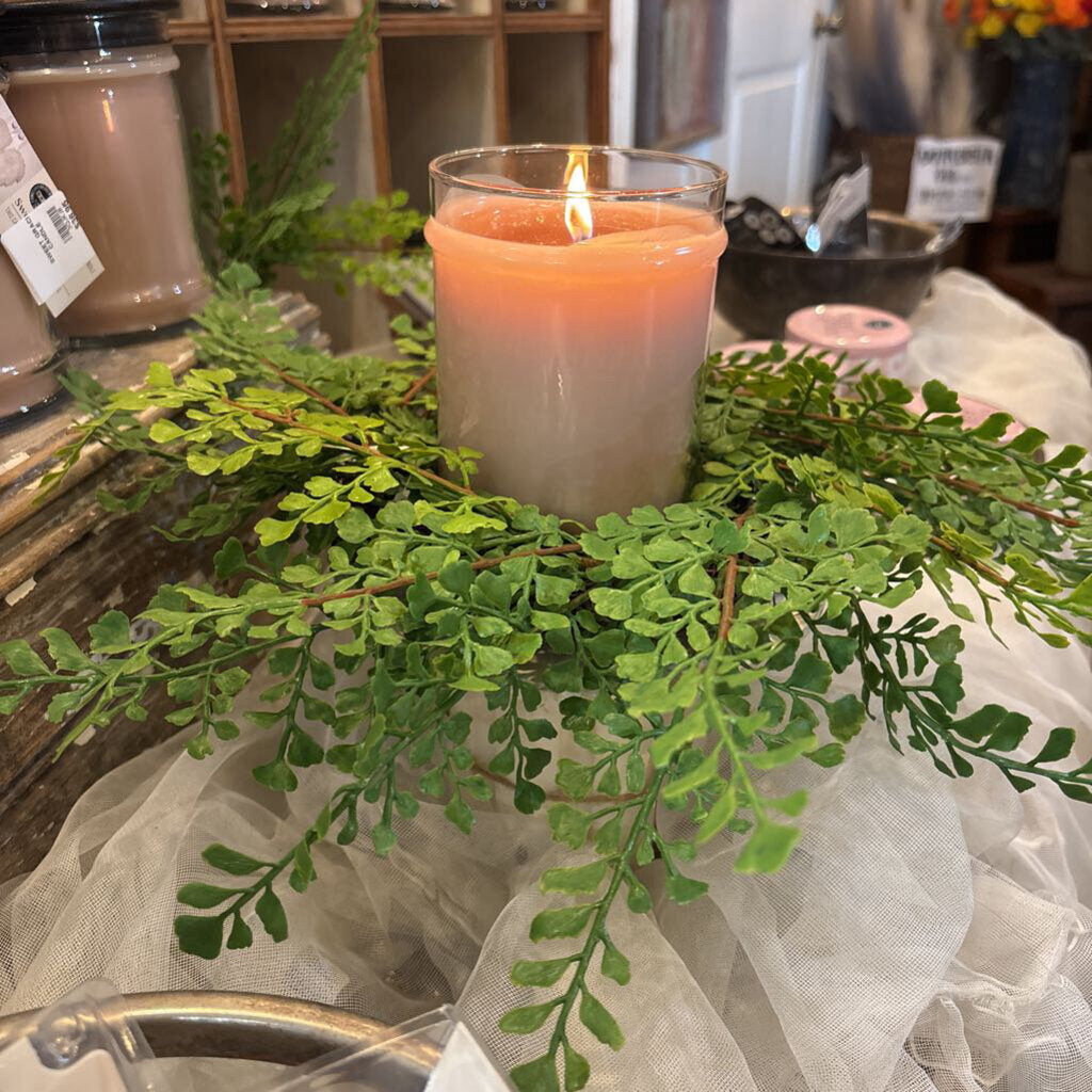 MAIDENHAIR FERN CANDLE RING