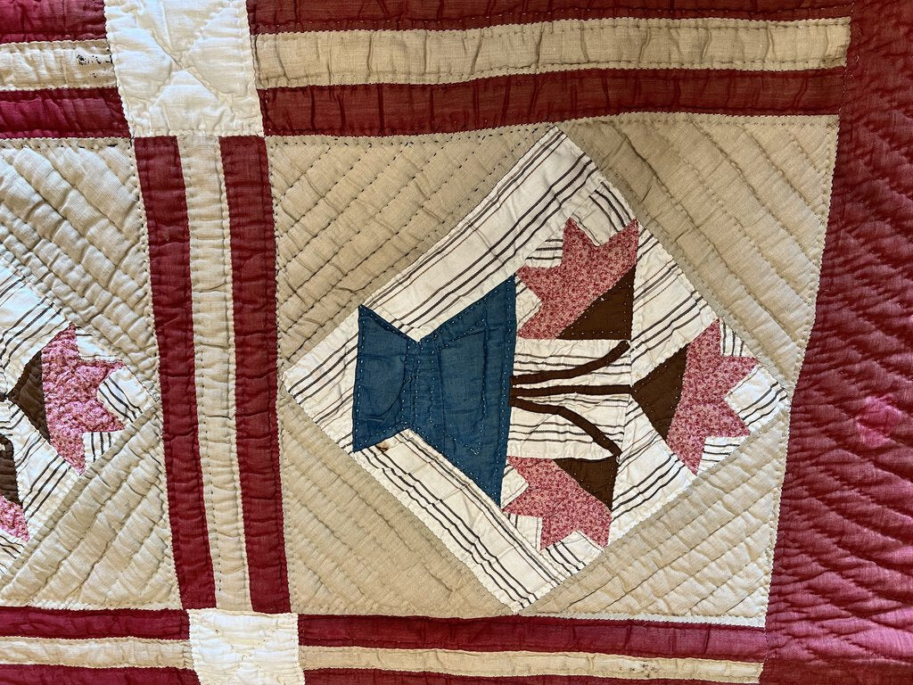 PATCHWORK FLOWER BASKET QUILT