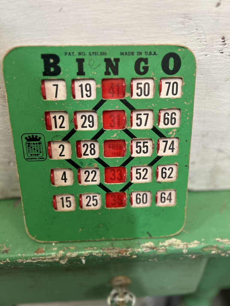 VINTAGE BINGO CARD
