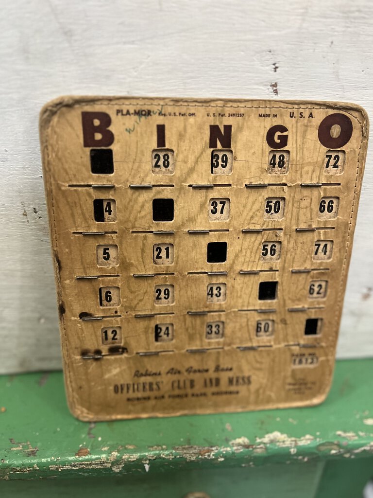 VINTAGE BINGO CARD