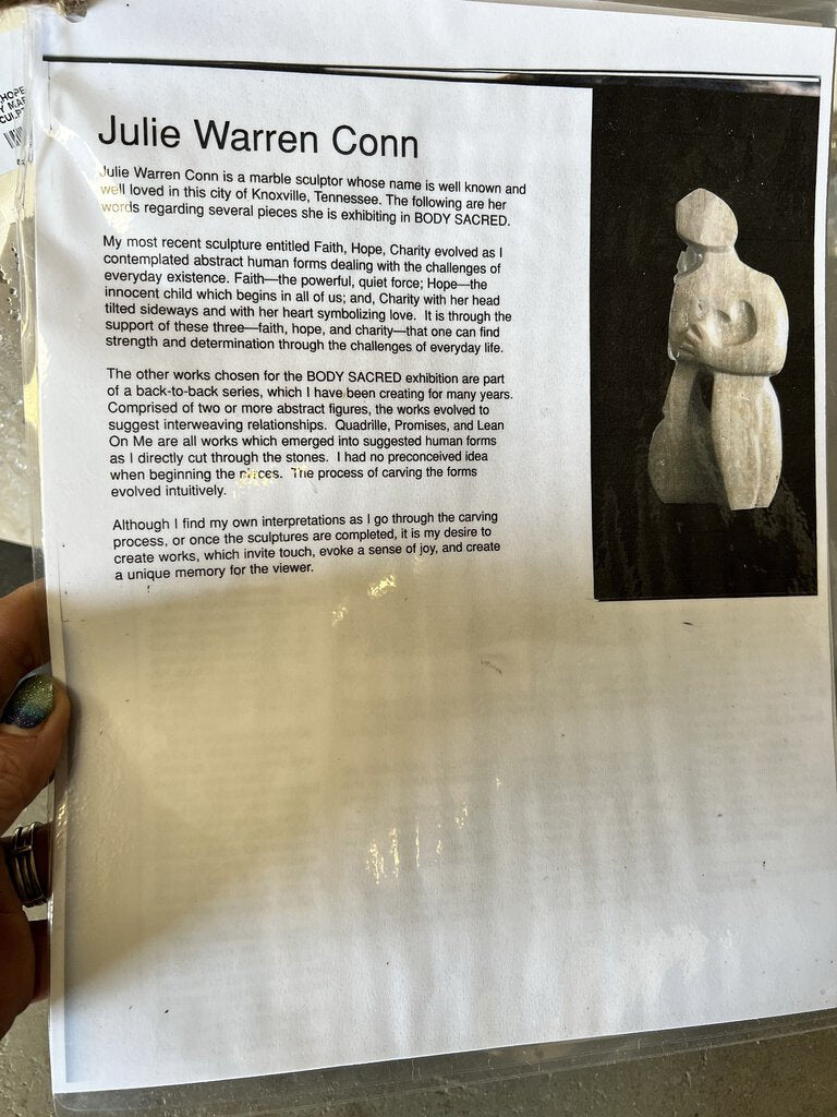 FAITH,HOPE,CHARITY MARBLE SCULPTURE