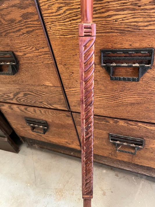 BONE HANDLE CARVED WALKING STICK