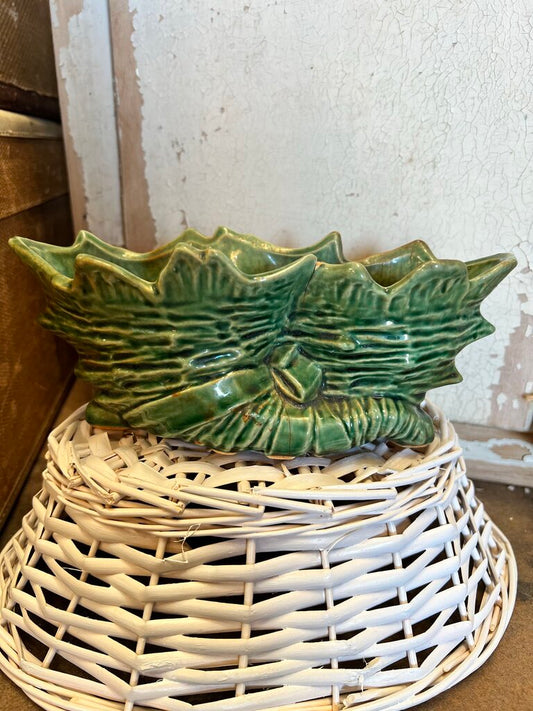 CERAMIC CORNUCOPIA PLANTER