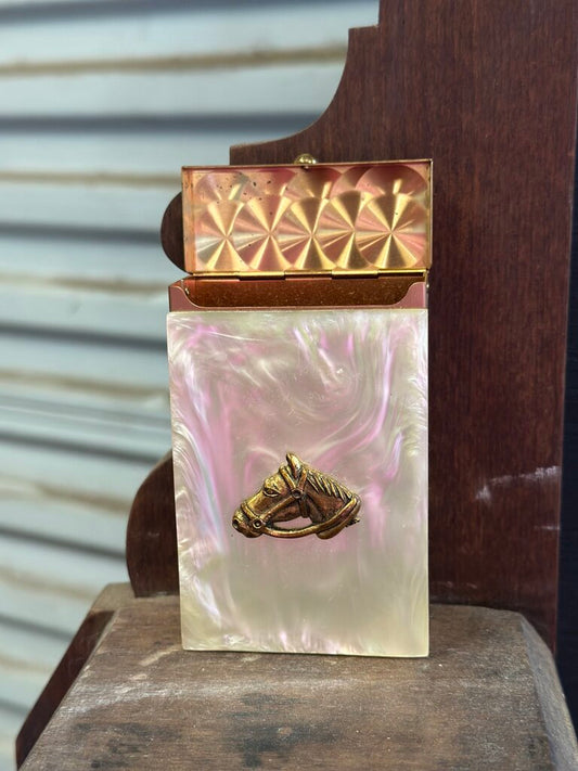 PEARL AND GOLD HORSE CIGARETTES BOX