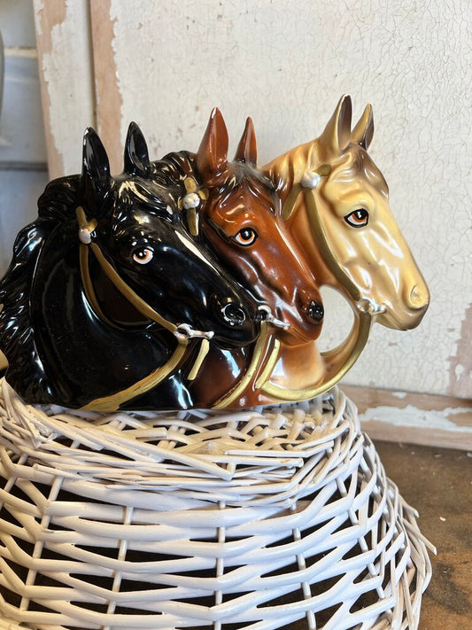HORSE HEAD CERAMIC PLANTER