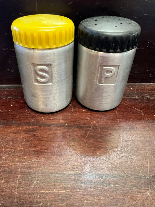 ALUMINUM SALT AND PEPPER SHAKERS
