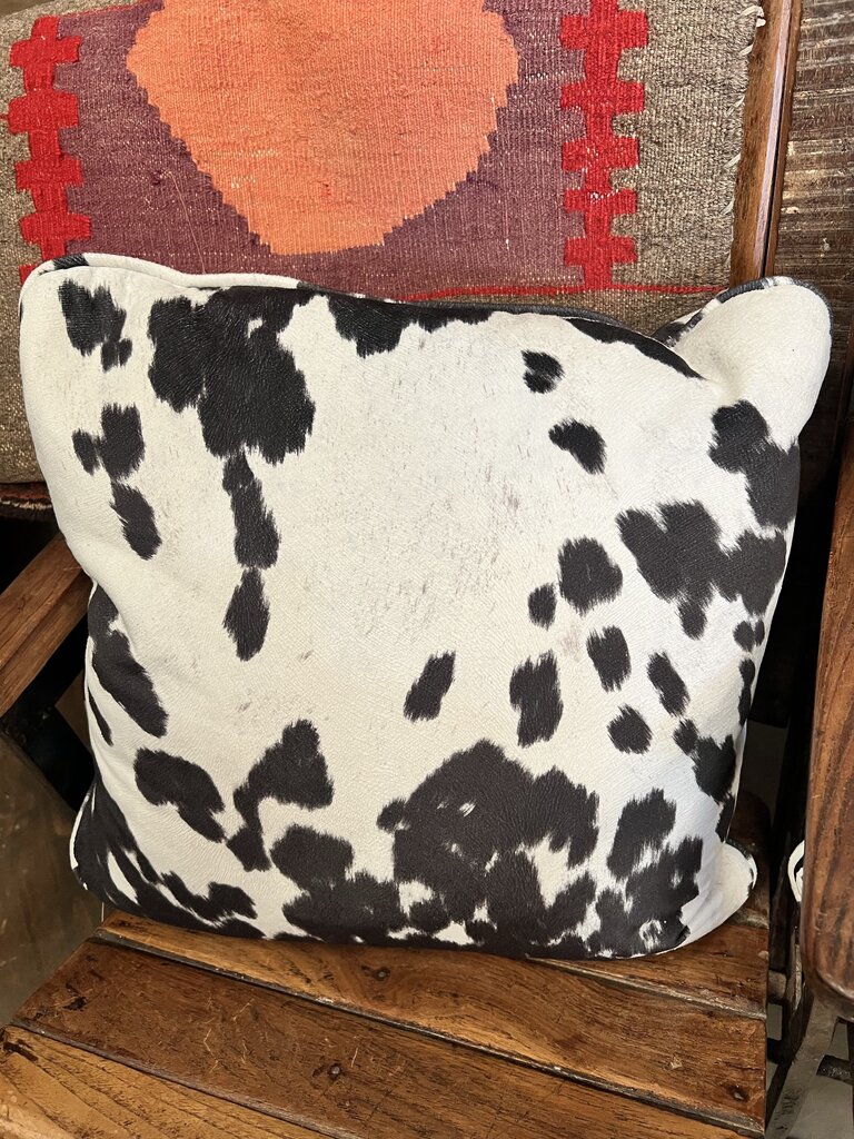 FAUX COWHIDE PILLOW