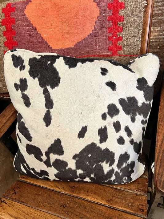 FAUX COWHIDE PILLOW