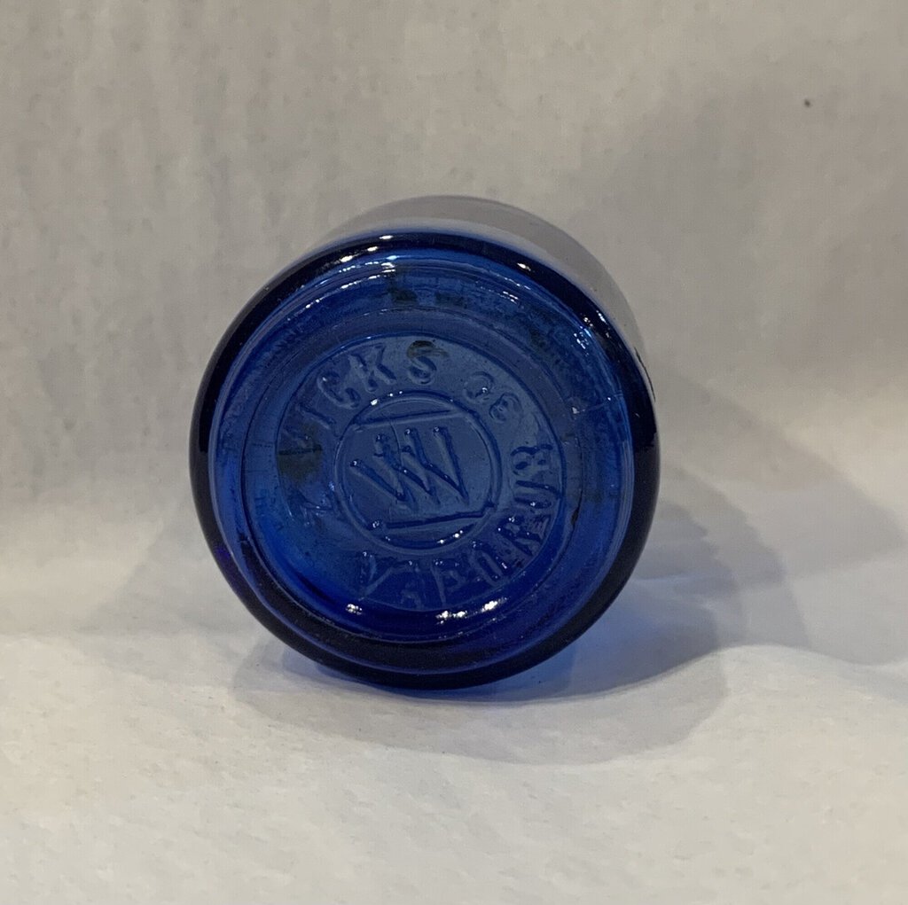 Vicks Vaporub Cobalt Blue Jar