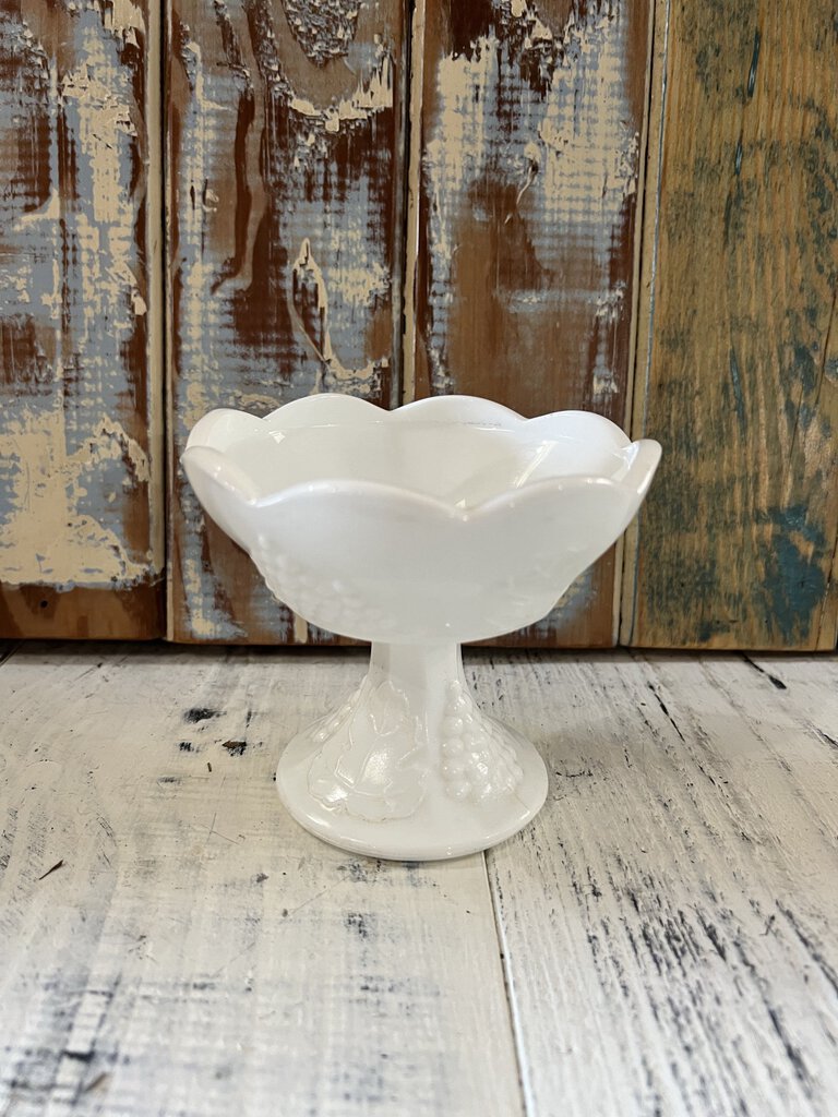 MILK GLASS CANDLE HOLDER