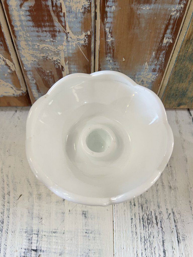 MILK GLASS CANDLE HOLDER