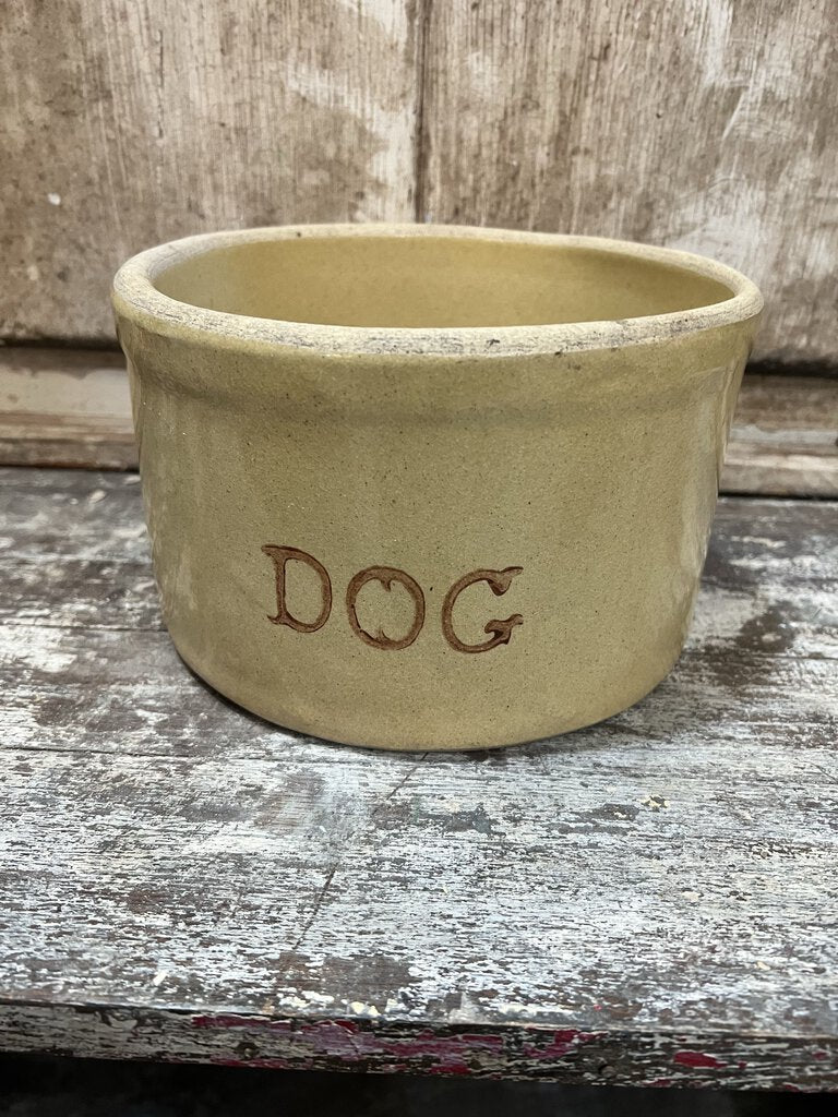 ROSEVILLE USA POTTERY DOG BOWL