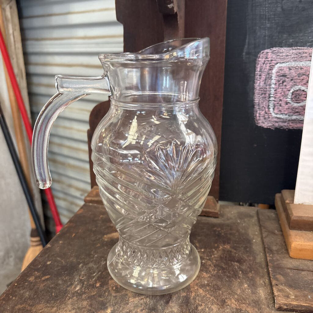 GLASS PITCHER
