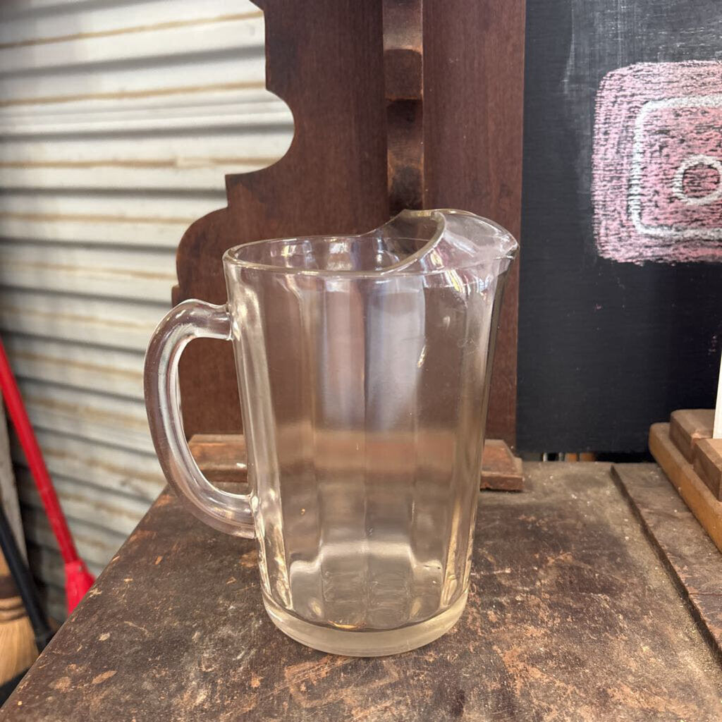 GLASS BEER PITCHER