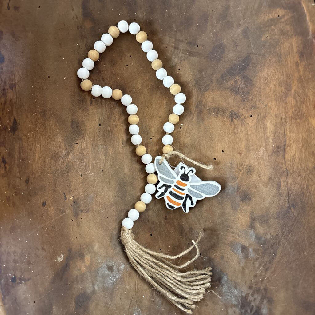 WOODEN BEE BEADS