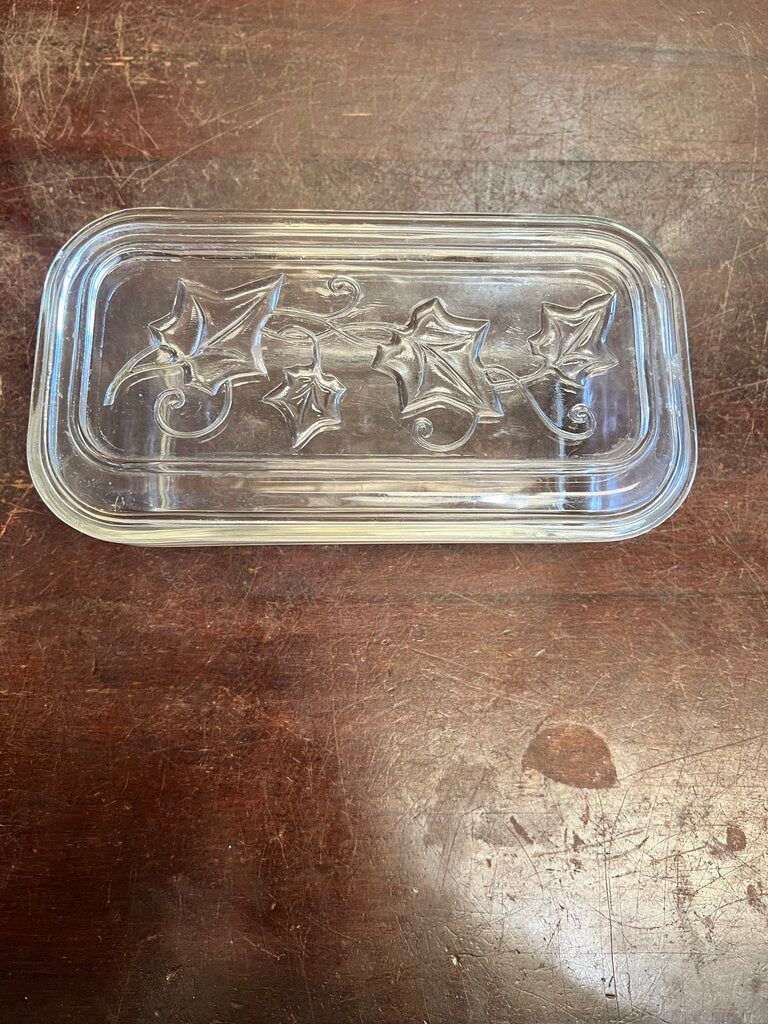 GLASS FRIDGE BOX WITH EMBOSSED VINE