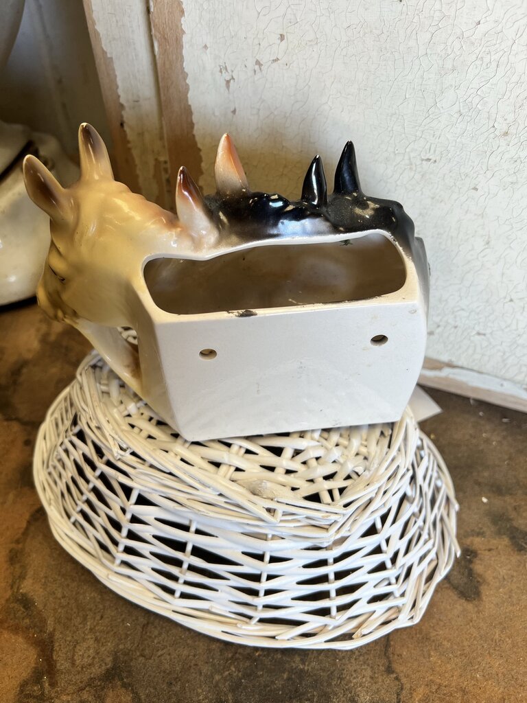 HORSE HEAD CERAMIC PLANTER